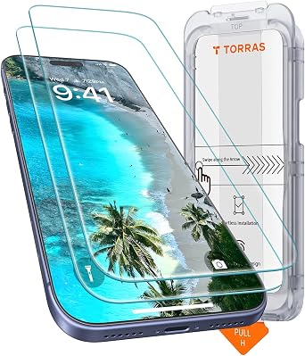 TORRAS SunView AR for iPhone 17 Pro Screen Protector Anti Glare,2 Pack | [NO.1 Anti-Reflective &Military Grade Shatterproof] AR Original Visual, Anti-Scratch, Easy Installation, No Bubble, 2 Pack