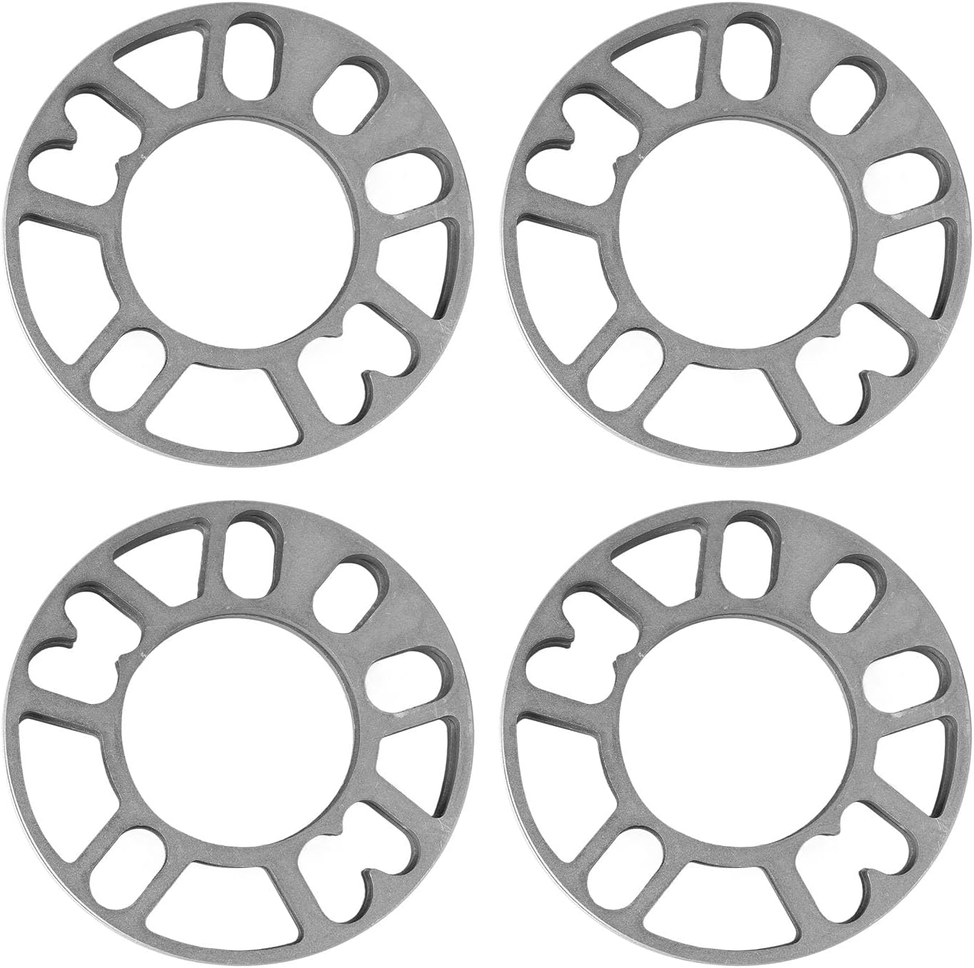Tyenaza 4Pcs Car Wheel Spacer, Wheel Accessories Parts Set, Widen Refit Hub Gasket Universal 4 Or 5 Holes Hub ET Gasket