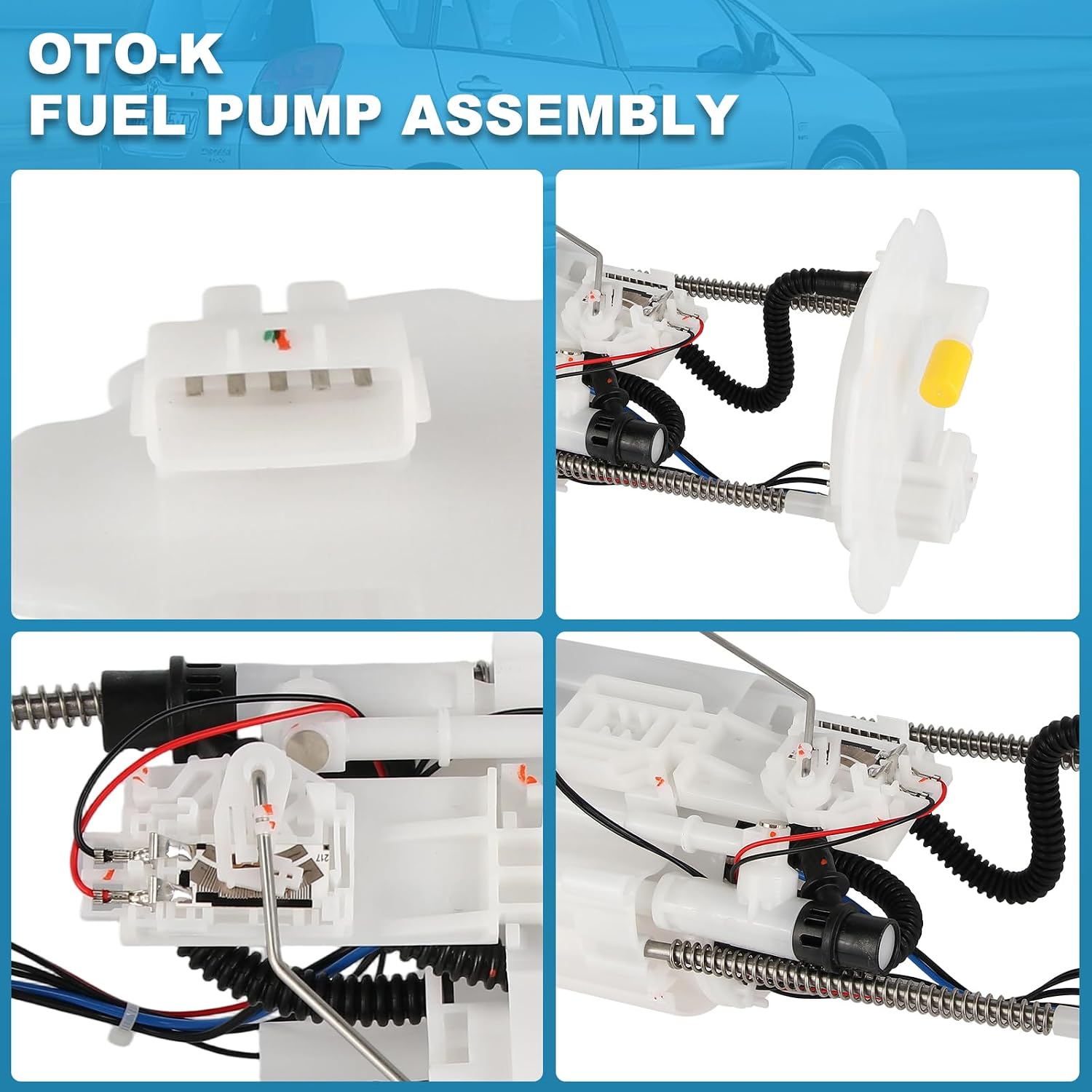 OTO-K Electric Fuel Pump Module Assembly Compatible with Infiniti EX35 2008 2009 2010 2011 2012,EX37 2013,QX50 2014 2015 2016 2017, 3.5L 3.7L with Sending Unit Replace#170401BA0A, 170401BA0B, E8931M