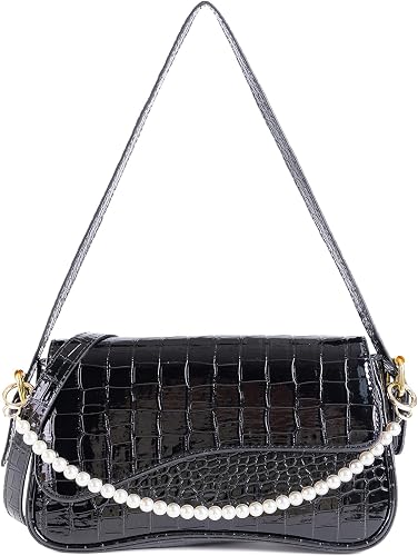 Small Shoulder Bag for Women, Red Retro Y2K Purse Trendy Crossbody Red Bag Handb