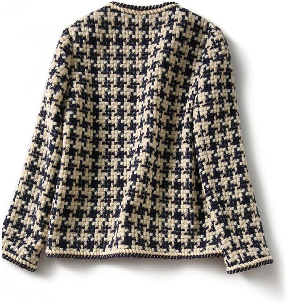 Amazon.com: Women's Tweed Blazers Jackets, Open Front Plaid Tweed Amazon.com: Women's Tweed Blazers Jackets, Open Front Plaid Tweed