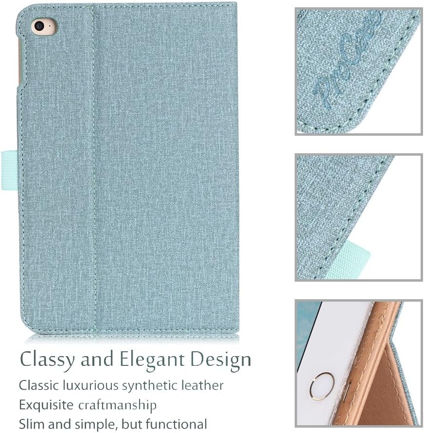 Crаzу Clеаrаnсе ProCase iPad Mini 4 Case - Leather Stand Folio Case Cover for 2015 Apple iPad Mini 4 (4th Generation iPad Mini, mini4), with Multiple Viewing Angles, Auto Sleep/Wake, Document Card Pocket (Teal)