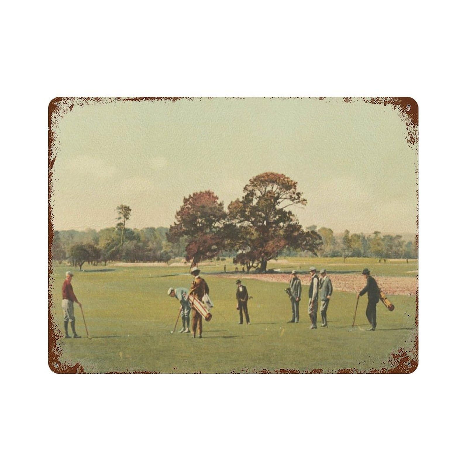 xiaoxiaoshen Vintage Golf Course Painting_ Landscape Wall Decor Art Metal Tin Poster Modern Home Decor Art Home Bar Shop Decorations Vintage Sign 30x40cm