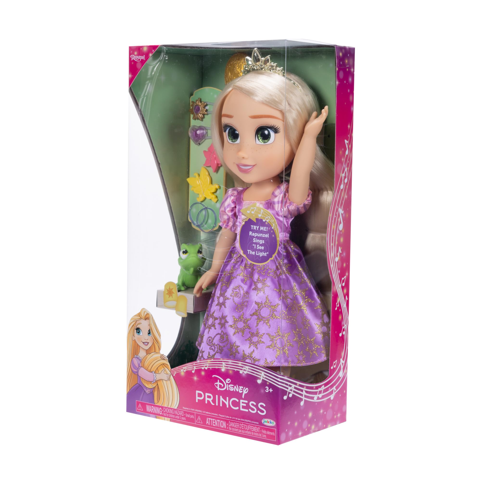 Disney Princess My Singing Friend Rapunzel - Muñeca de 35 cm de Alto Que Canta y Dice más de 10 Frases inspiradas en la Historia, Accesorios incluidos para Mayor Juego, niñas a Partir de