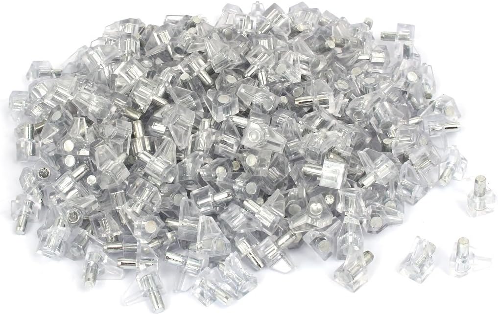 Home Cupboard Cabinet Drawer Hardware Shelf Support Pin Clear 5mm Dia 350pcs (aa8950ebba0c2773d1fb51625df6a776)