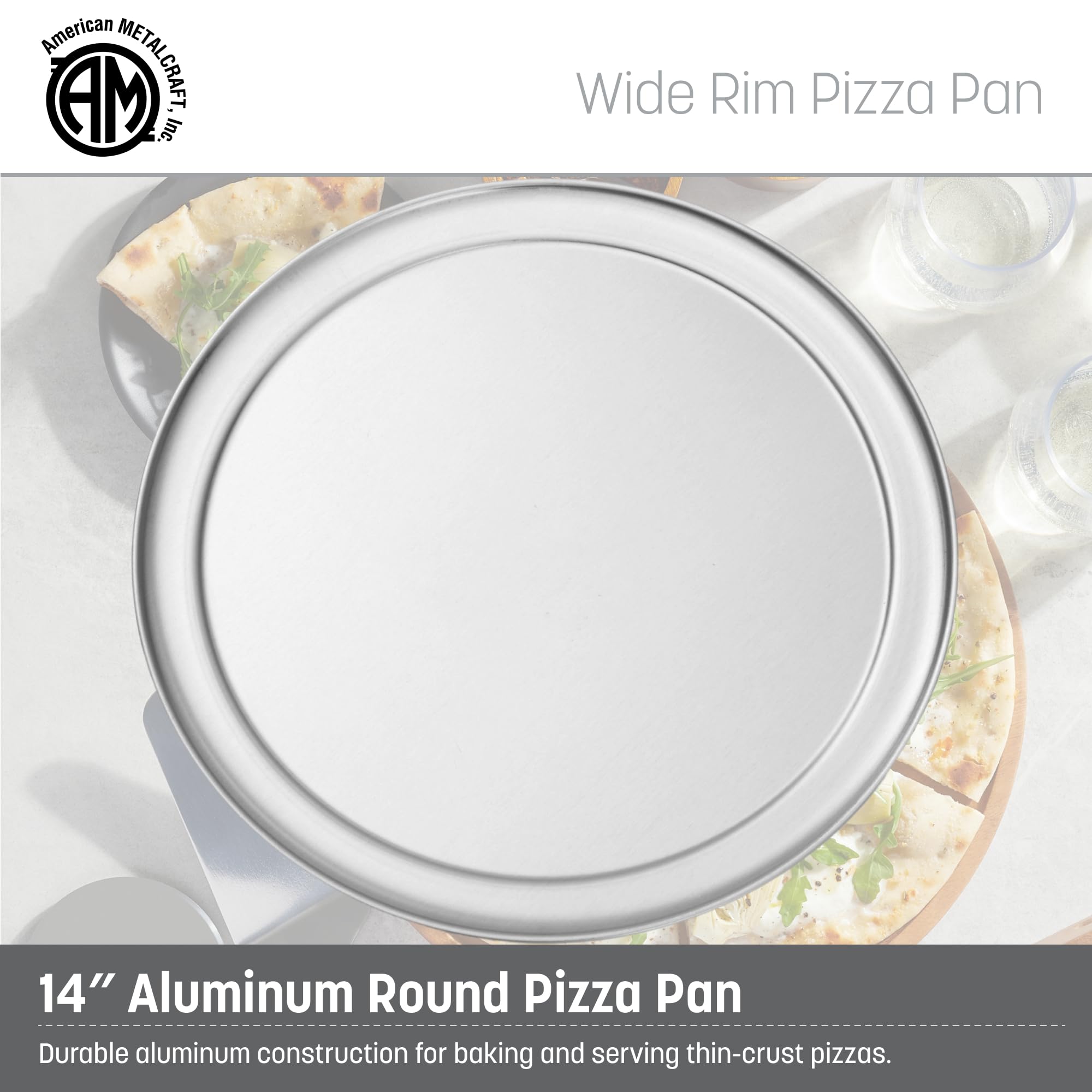 American Metalcraft TP14 Pizza Pan - 14 Inch -2