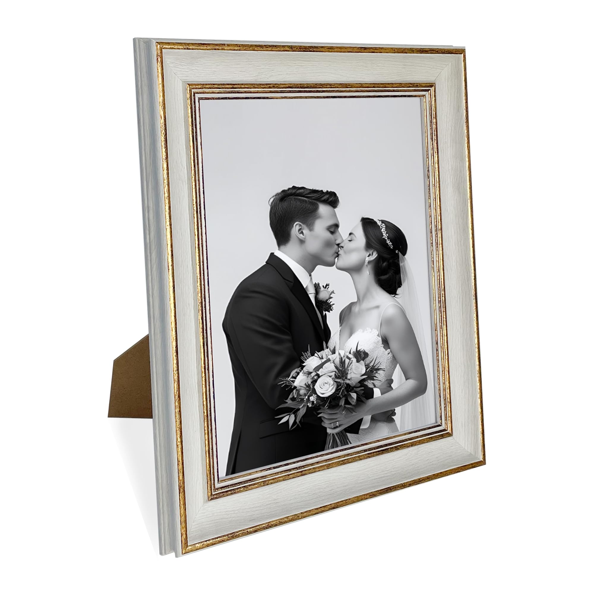 Aryllis White Premium Range 14X11 Photo Frame, Wall Mountable Polcore Picture Frame With Perspex Front