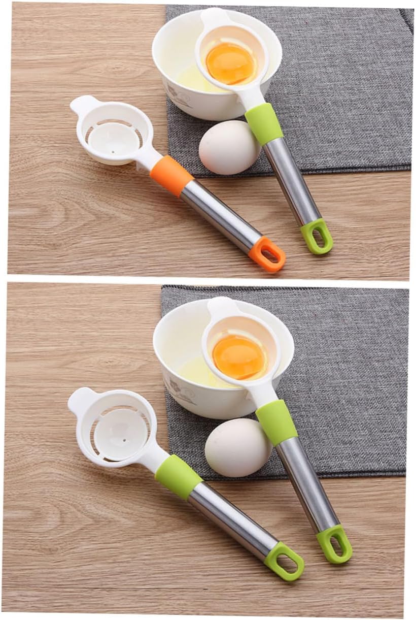 Steel Plastic Handle with Stainless Separator Egg for Cooking Baking