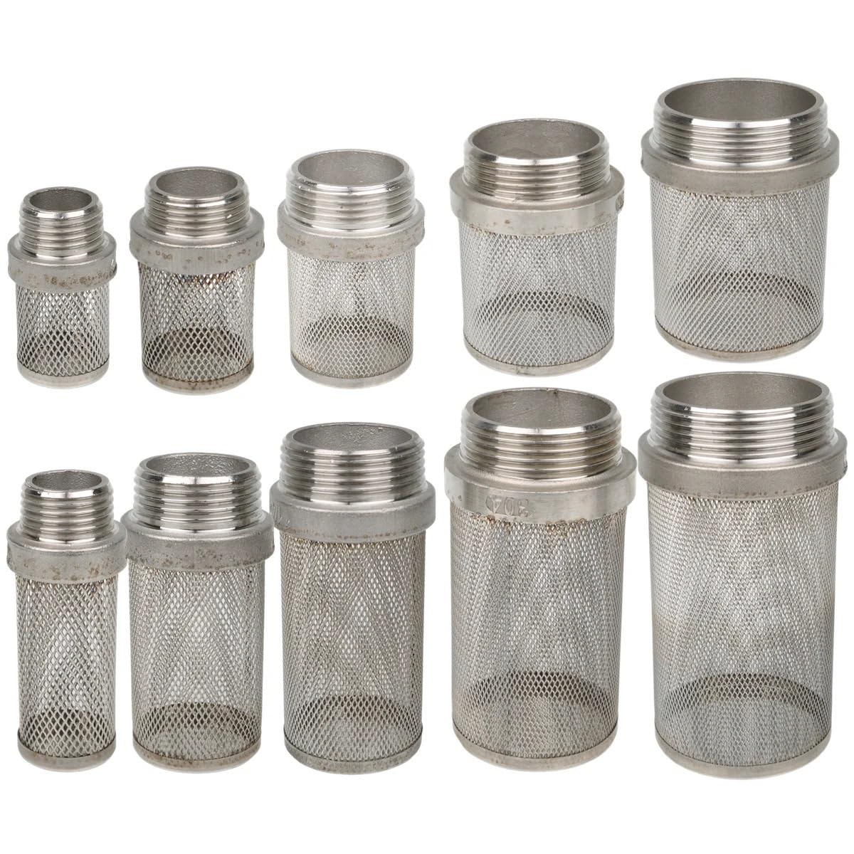 1 stücke Erweiterte 304 Edelstahl Filter Bildschirm Aquarium Wasser Tank Garten Bewässerung Wasser Pumpe Filtration Armaturen(50mm-Long)