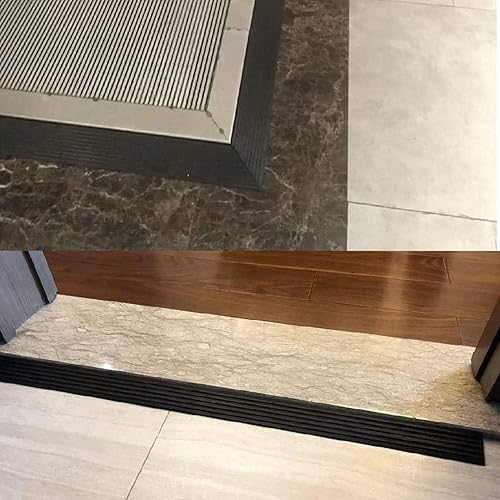 Miniatura 6 de Rampas de carga, rampa de umbral, rampa de umbral de elevación de 0.4-1.2 in, rampas de goma cortables, rampa de goma sólida antideslizante para