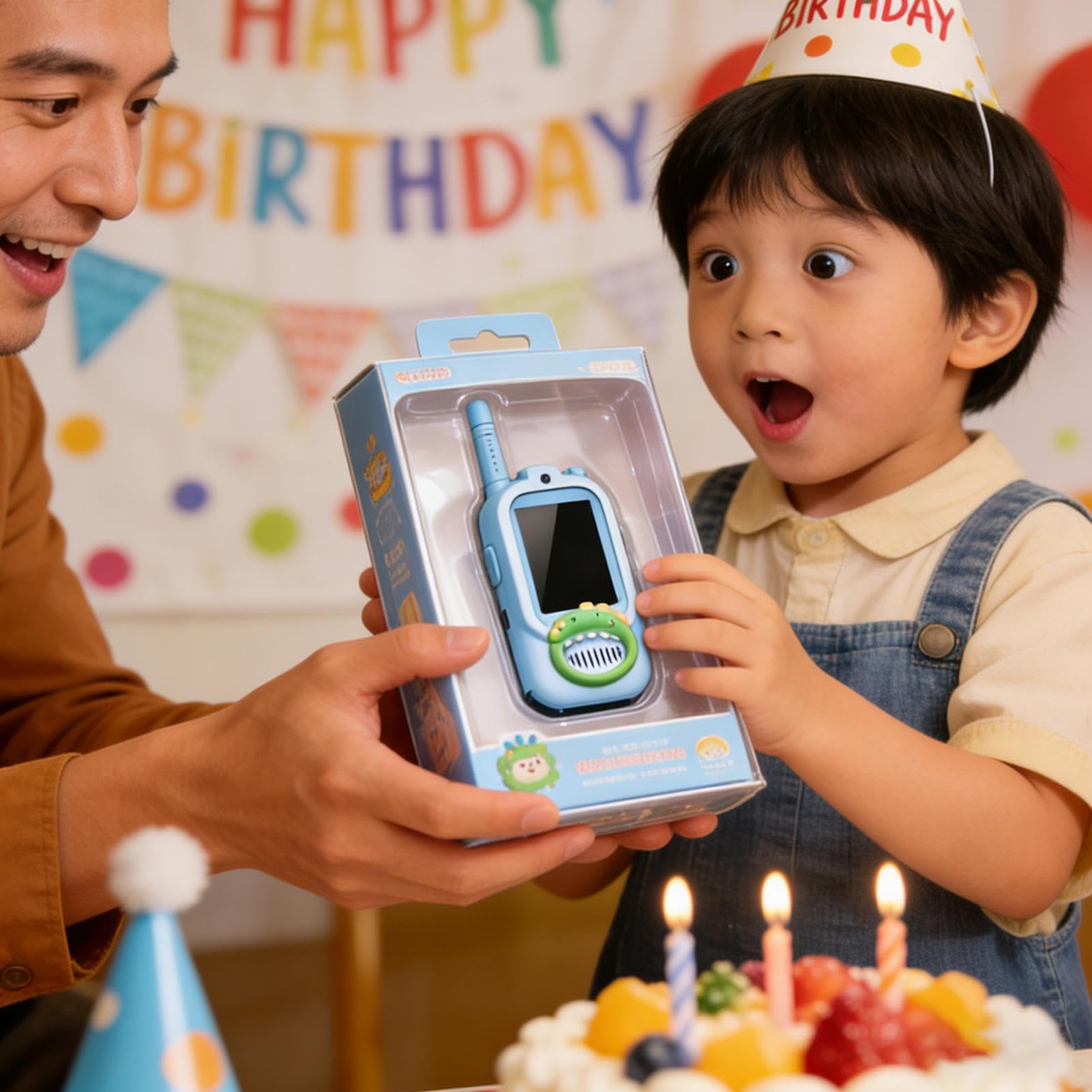 Walkie Talkie para Niños Juego De 2 Recargables con Camara HD para Calcetin