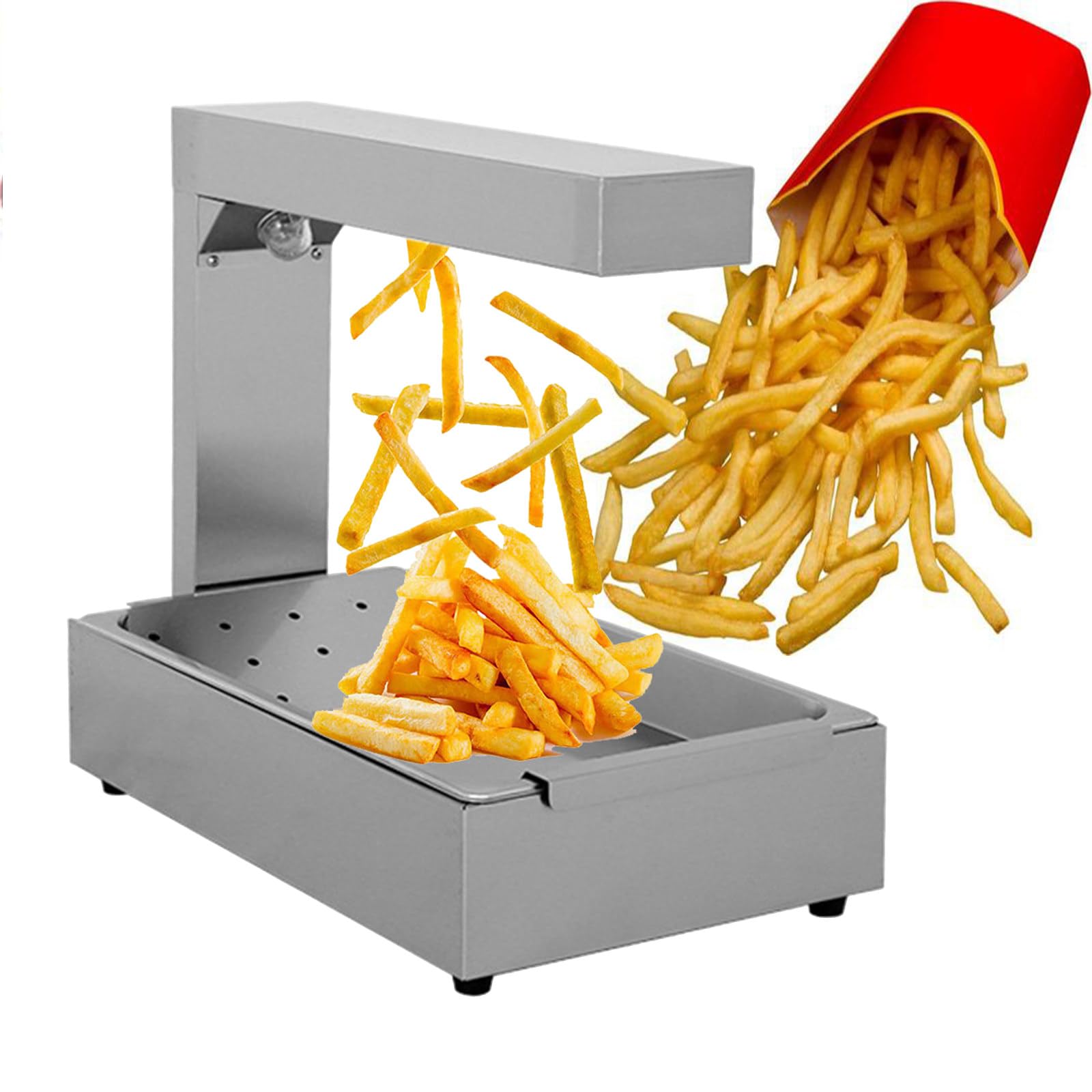Macchina per patatine fritte da tavolo, stazione elettrica in acciaio inossidabile per centri commerciali, supermercati e negozi di alimentari, design isolato per una temperatura ottimale della