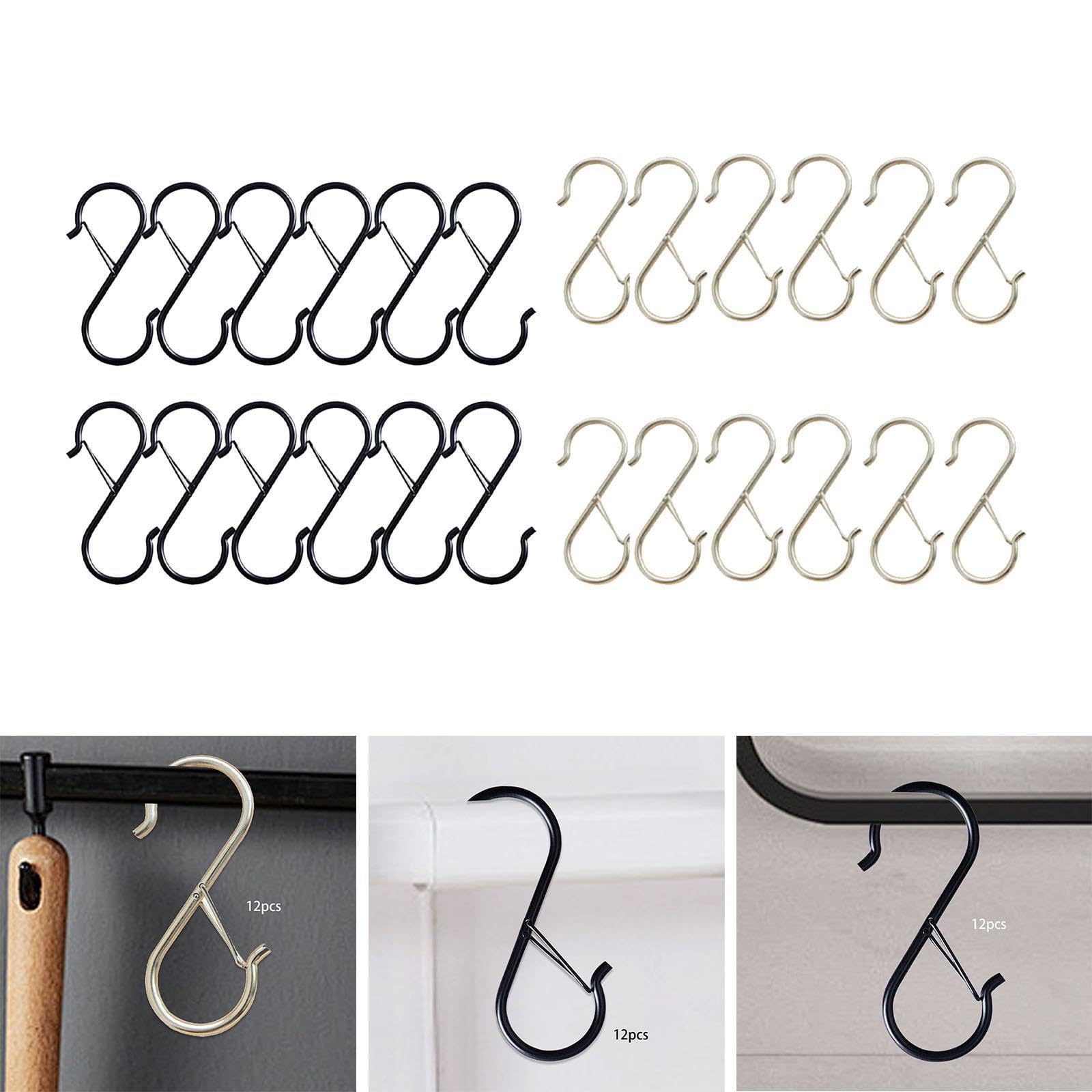 CALANDIS™ 12 Pieces Metal S s 3.6 inch Kitchen Pot Rack s Hats Kitchen Utensil Black | s & Hangers | Home Organization | Household Supplies & Cleaning 2