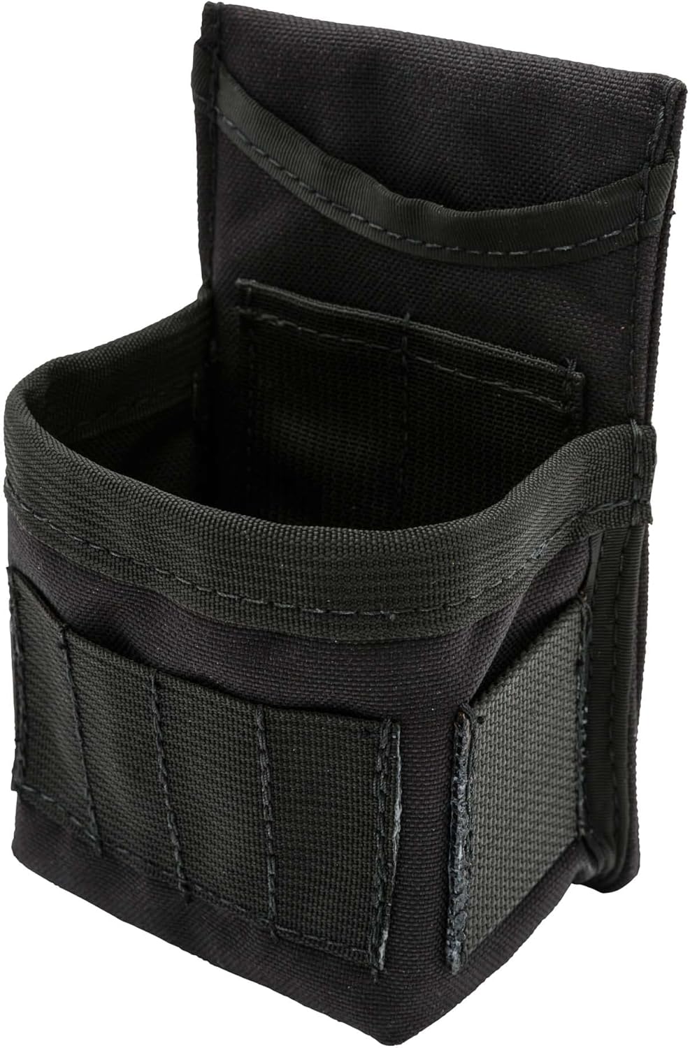 Diamondback GK1 Pouch - Small Tool Pouch with Belt Clip - Ideal Multi-Use Carpenter & Electrician Tool Pouch - 3" x 2.75" x 6.75" Modular Tool Belt Pouches for Utility Vests & Belts (Black) - Image 4