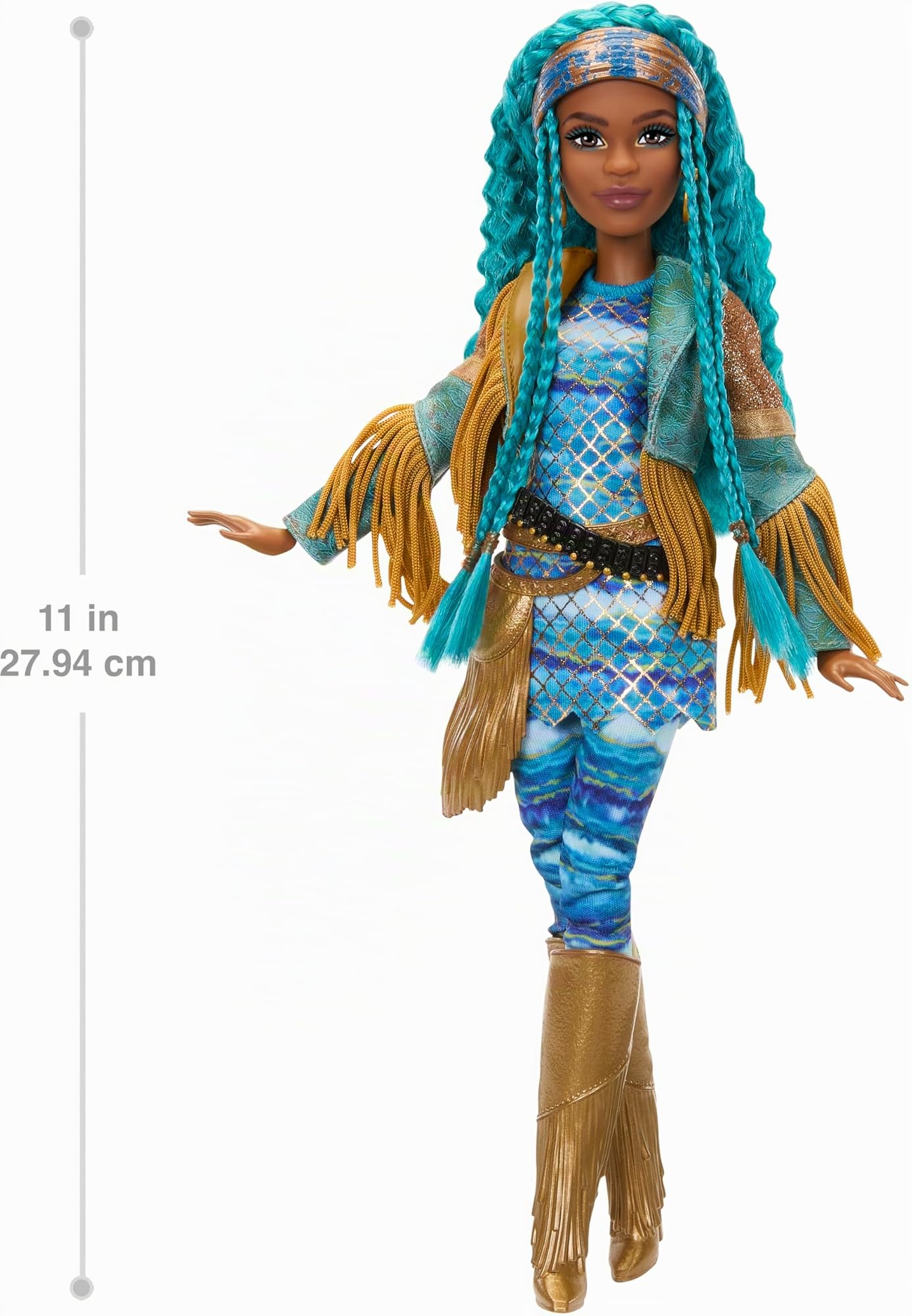 Mattel Disney Descendants: The Rise of Red Fashion Doll & Accessory - Uma, figlia di Ursula con vestiti ispirati al film