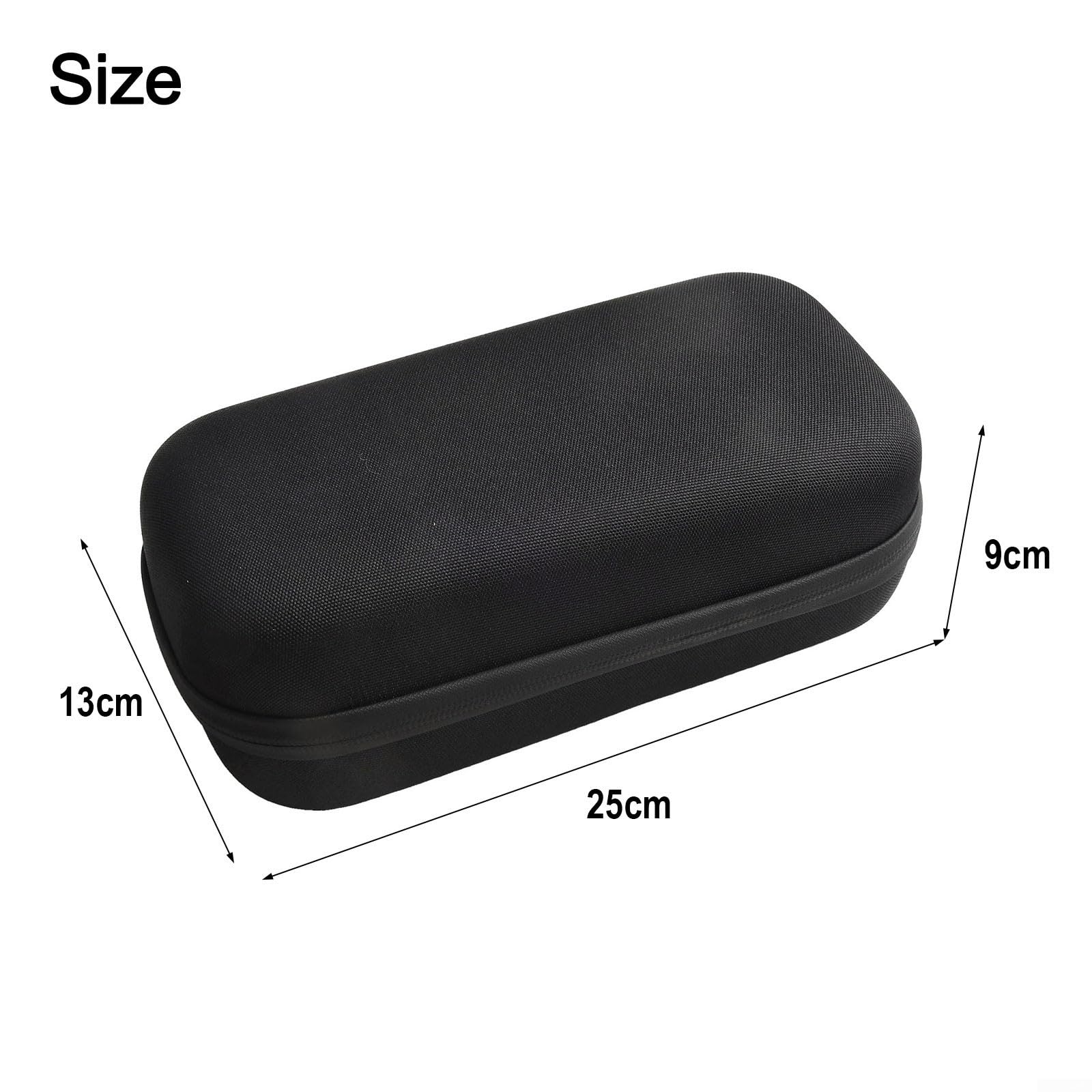 Sac de rangement pour chargeur de vélo électrique et scooter – Étui antichoc en EVA avec poignée, organiseur de boîte d'alimentation portable (noir, M : 25 x 13 x 9 cm) (taille M (25 x 13 x