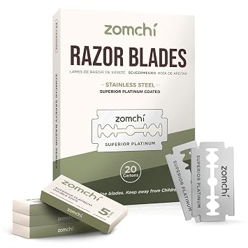 Upgrade Double Edge Safety Razor with 100 Counts Safety Razor Blades