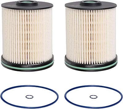 TP1015 Diesel Fuel Filter with Seals for 2017-2025 Chevy Silverado & GMC Sierra 2500 HD 3500 HD 6.6L & 3.0L Duramax Fuel Filter - Replaces 12664429, 12633243-2 Pcs