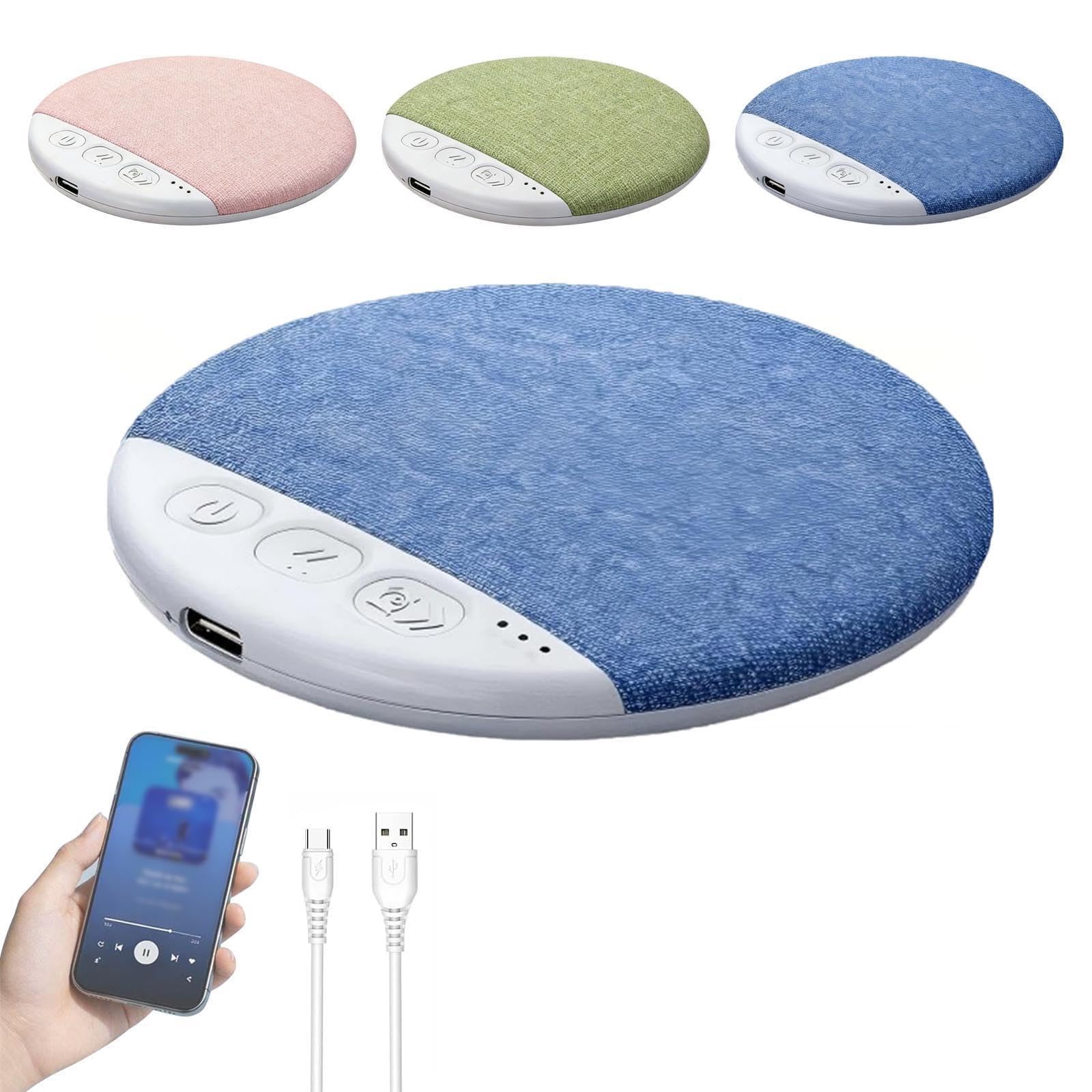 Bluetooth Pillow Speaker for Sleeping, Mini Portable Under Pillow Speaker with White Noise Timer Wireless Sleep Aid, Stereo Bass Private Sleep Headphones for Adult (Pink) — view 8
