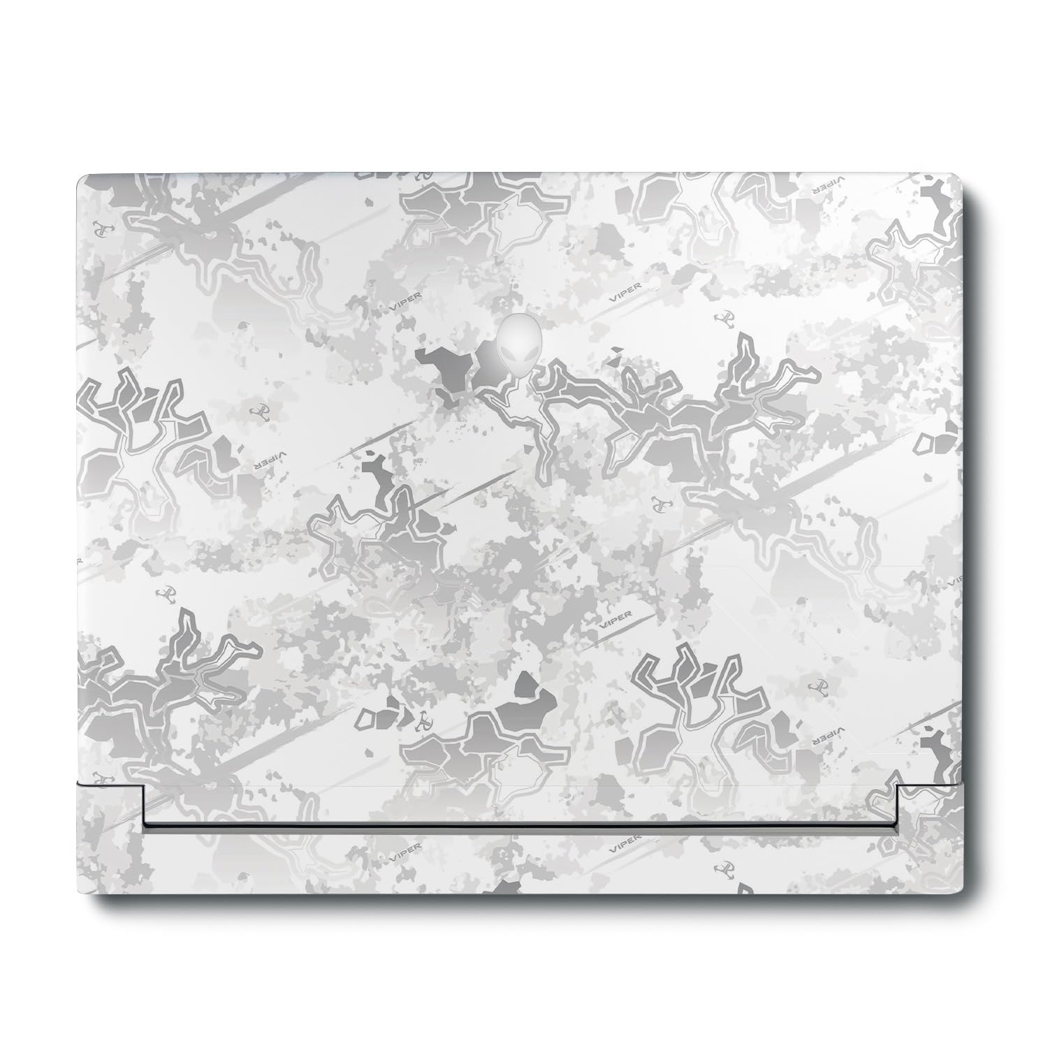 MightySkins Skin Compatible with Alienware X16 R1 (2023) Full Wrap Kit - Viper Snow | Protective, Durable, and Unique Vinyl Decal wrap Cover | Easy to Apply &amp; Change Styles | Made in The USA