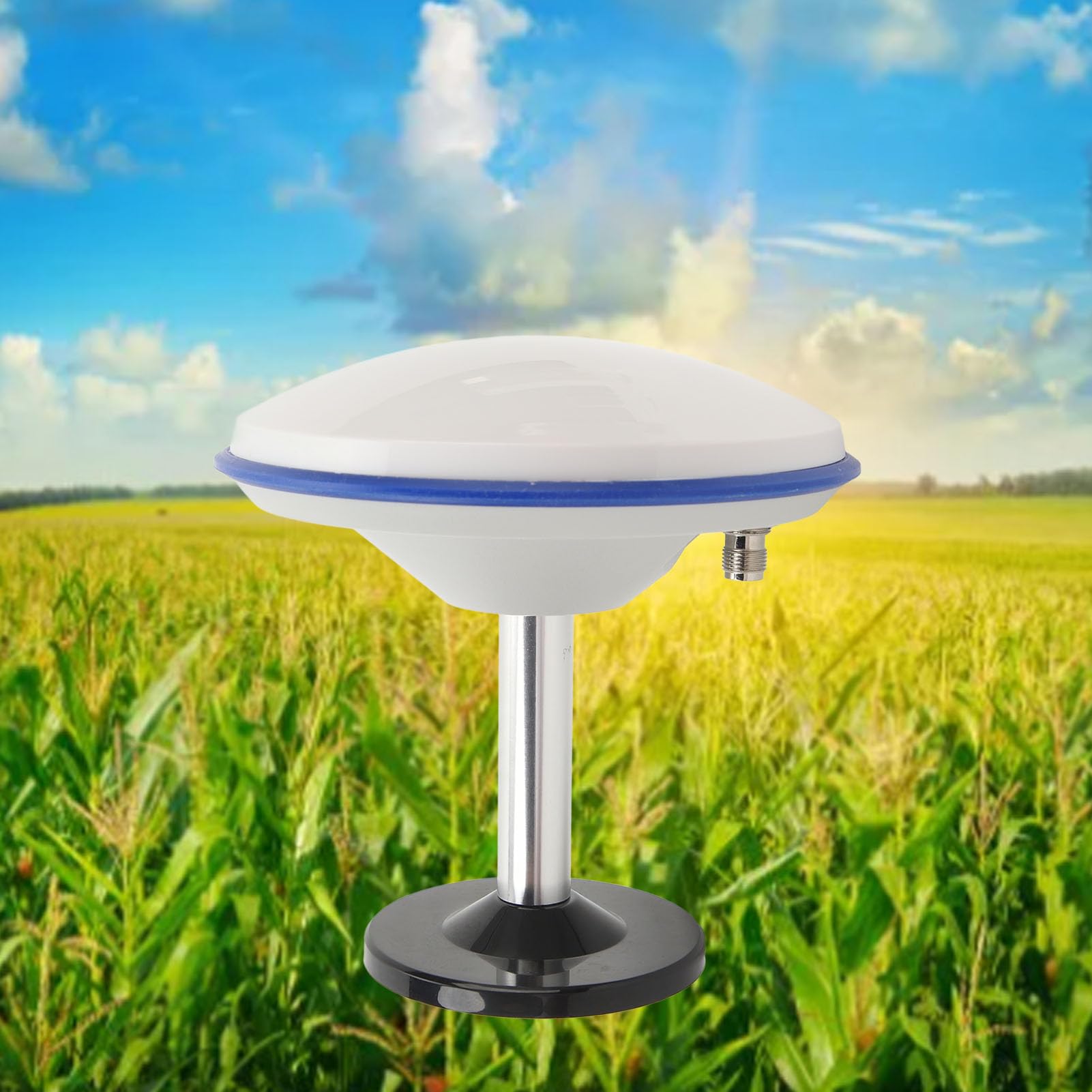 Antena Receptora GPS Conector Hembra TNC Antena de 4 Estrellas de Alta Precisión Frecuencia Completa para Uso Agrícola