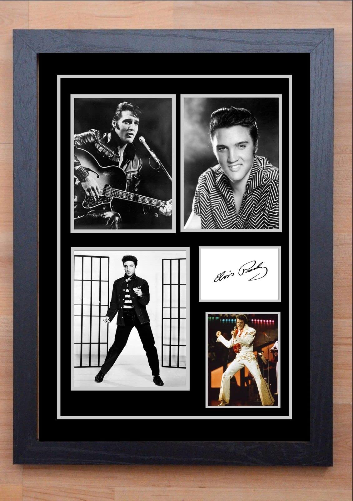 Stunning Quality Elvis Presley Signed/Autographed Print (A4 Framed 34cm x 24cm)