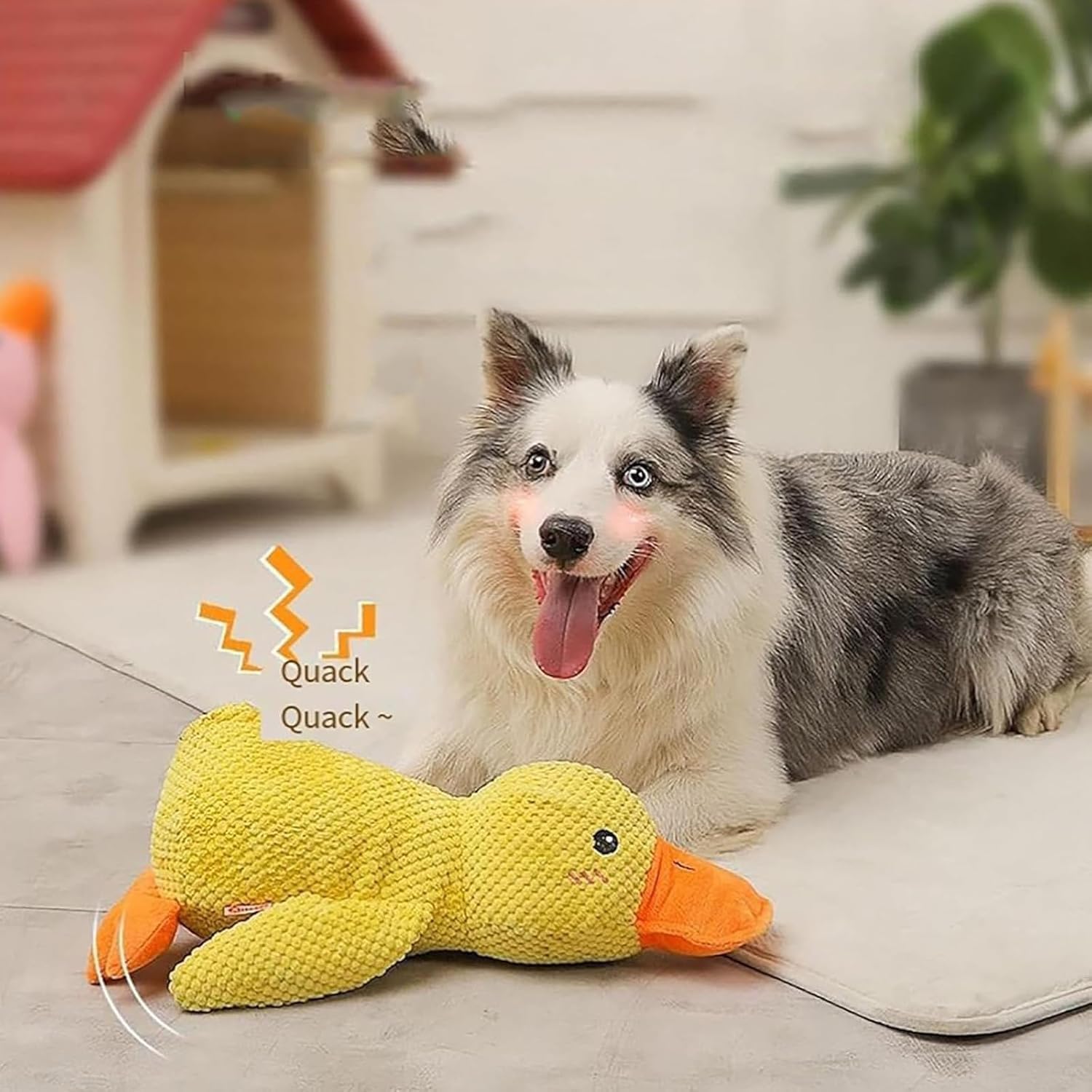 Calming Duck Dog Toy,Emotional Support Duck for Dogs (3PCS 9 * 8in)