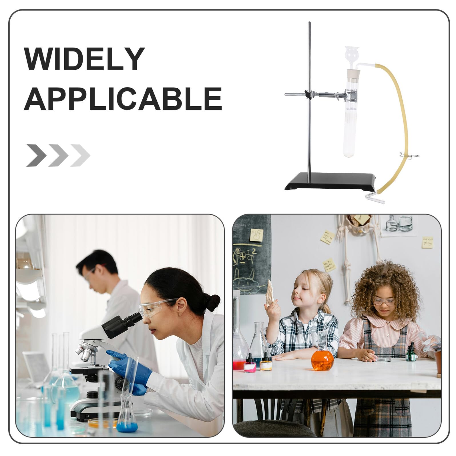 Mikinona Wasserstoffgenerator für Chemieunterricht zur Gaserzeugung mit Elektrolysegerät Laborausrüstung für Schüler zur Demonstration von Sauerstoff
