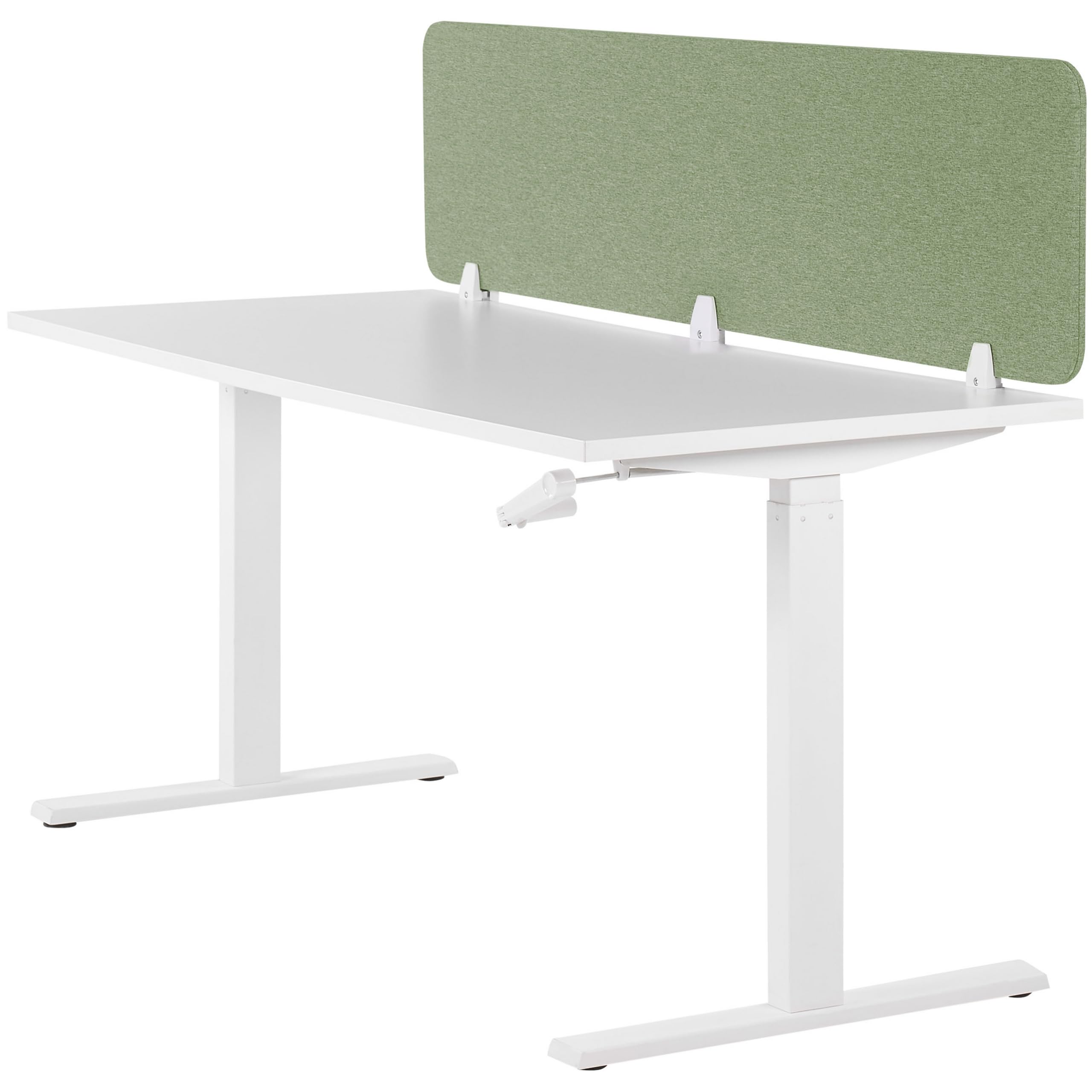 Schreibtisch Trennwand Akustik Polster grün 180 x 40 cm Schallschutz Wally