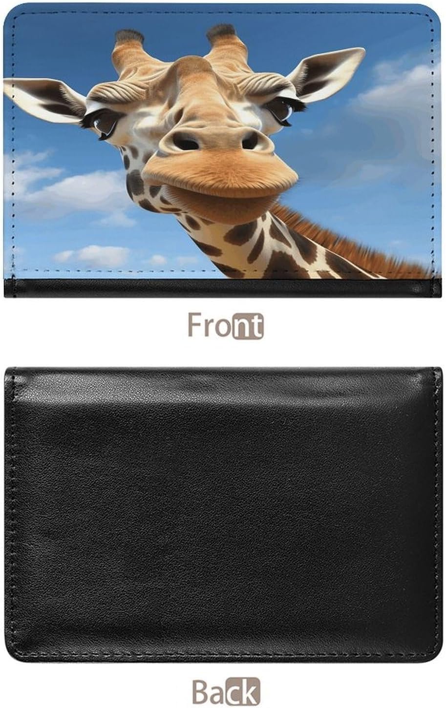 Funny Giraffe Passport Holder for Travel image 3
