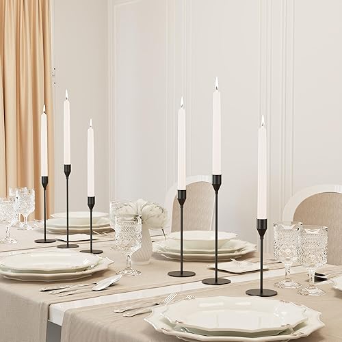 Miniatura 41 de Portavelas cónicos dorados, juego de 3 portavelas de metal para decoración de candelabros, ideal para centro de mesa de manto, bodas, comedor, Oro