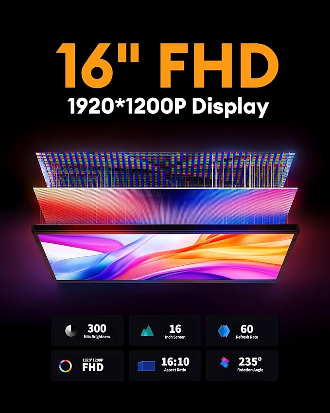 Monitor Extensor 16 FHD IPS miniatura 3