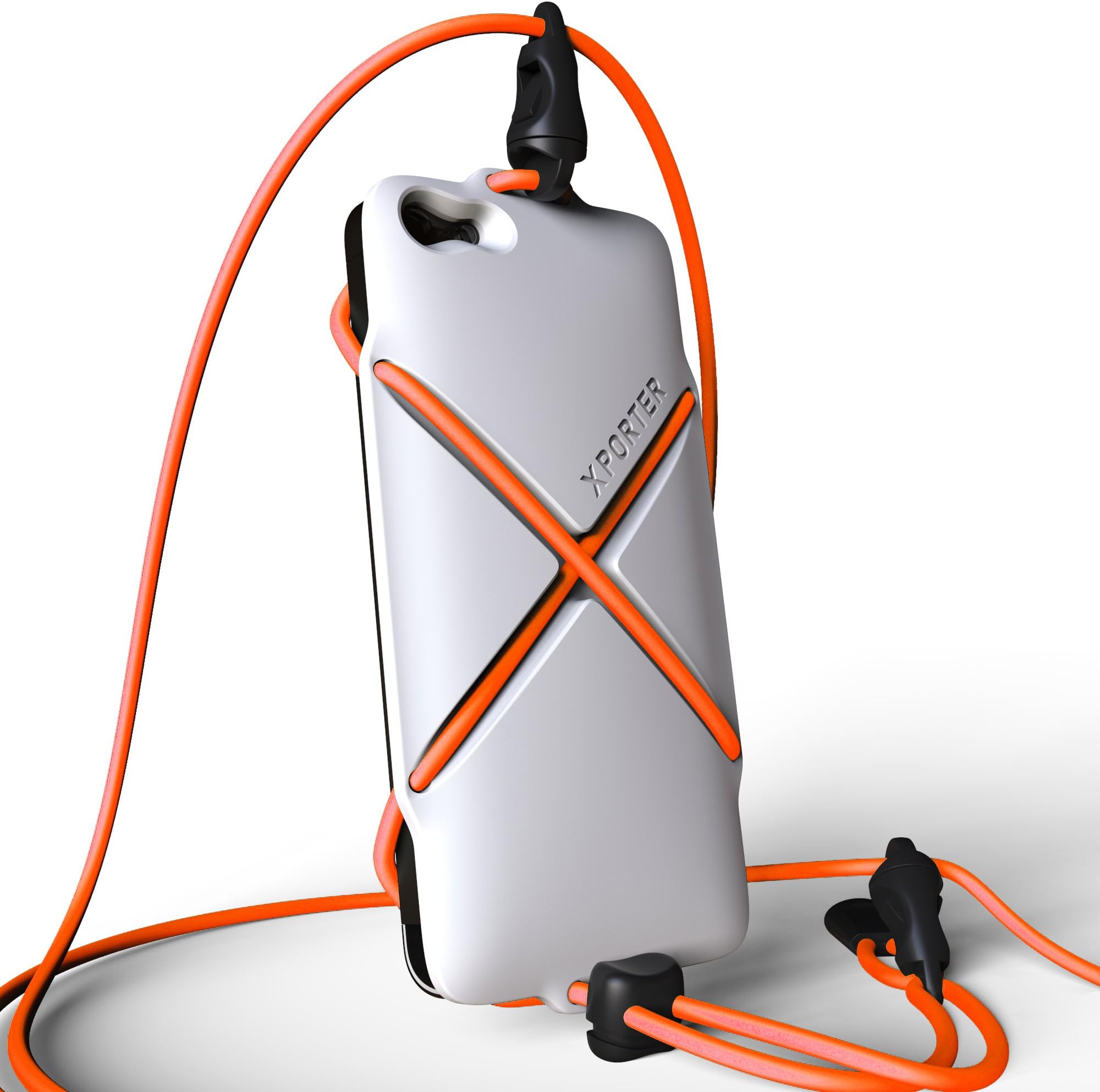 Sports Strap Holder for iPhone 5/5S/5C Wearable Attachment for Sports Activity/White&Orange