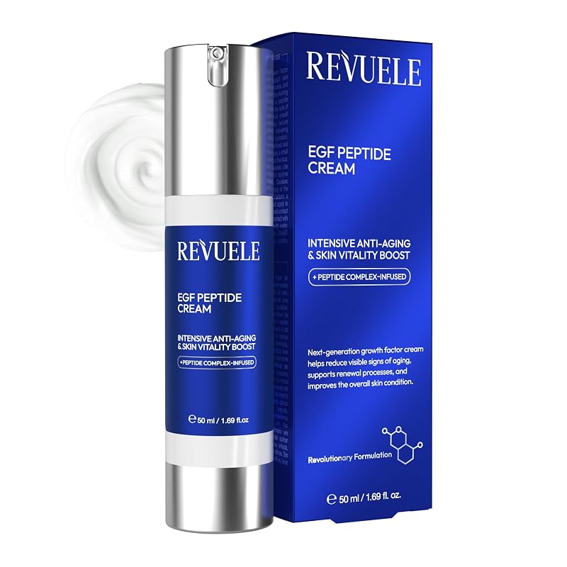 Creme facial Revuele EGF Peptide com niacinamida e ácido hialurônico, 50 mL