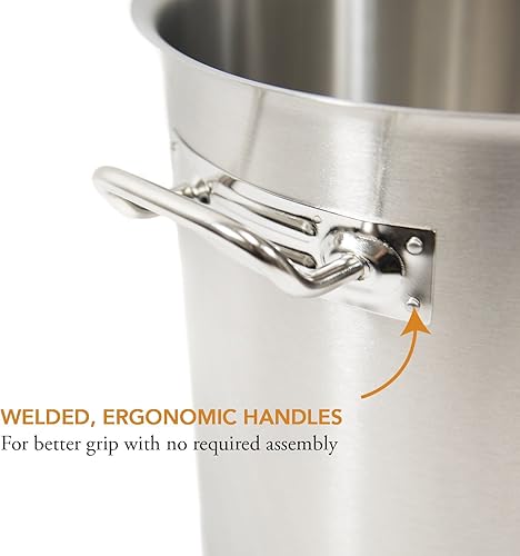 Miniatura 4 de GasOne Olla de acero inoxidable con vaporizador de 6 galones con tapacubierta y estante de vapor, tamal, albóndiga, cangrejo, olla de