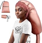 TEPENAR Bonnet Hair Dryer Attachment: Upgraded Extra Large Hooded Hair Dryer Adjustable Soft Blow Dryer Caps - Easy to Use for Natural Curly Textured Hair Care Styling Fast Drying