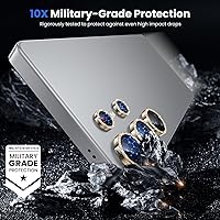Vista 69 de WSKEN for Samsung Galaxy S24 Ultra Camera Lens Protector, Ultra Thin Scratch Resistant 9H Tempered Glass with Aluminum Metal Circle Camera Screen