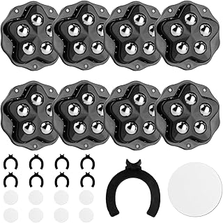 UB Unity Brand 4pcs Caster Wheel Self Adhesive Caster Wheel 360° Swivel Wheels for Furniture, Small Appliance, DIY Modific...