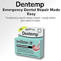 Vista 3 de Dentemp - Kit de revestimiento para dentadura postiza - Revestimiento Reline-it fórmula avanzada (2 unidades) para reajustar y apretar dentaduras