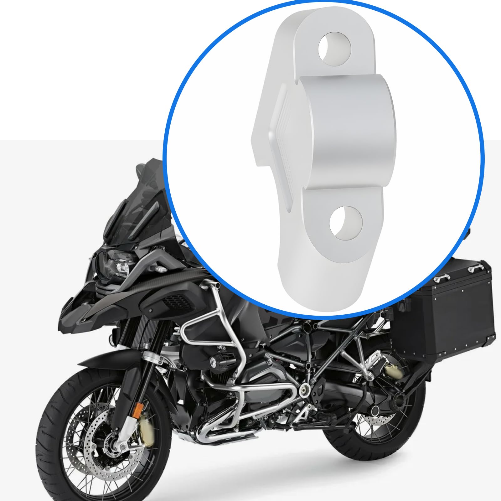 The Lord of the Tools 2 Pezzi Staffa Di Montaggio Per Riser Manubrio In Alluminio Compatibile Con BMW R1250GS R1200GS