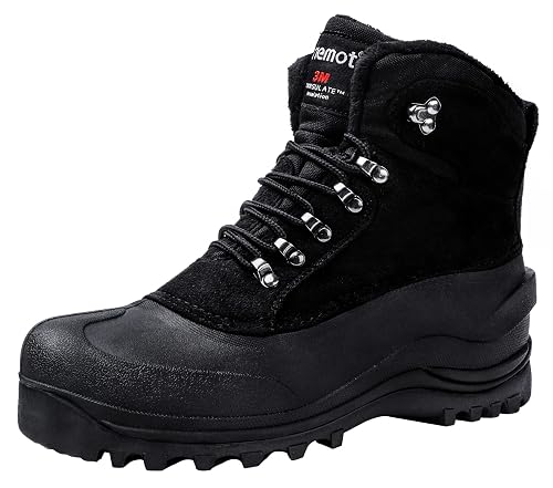 riemot Men's Women's Winter Boots Waterproof Insulated