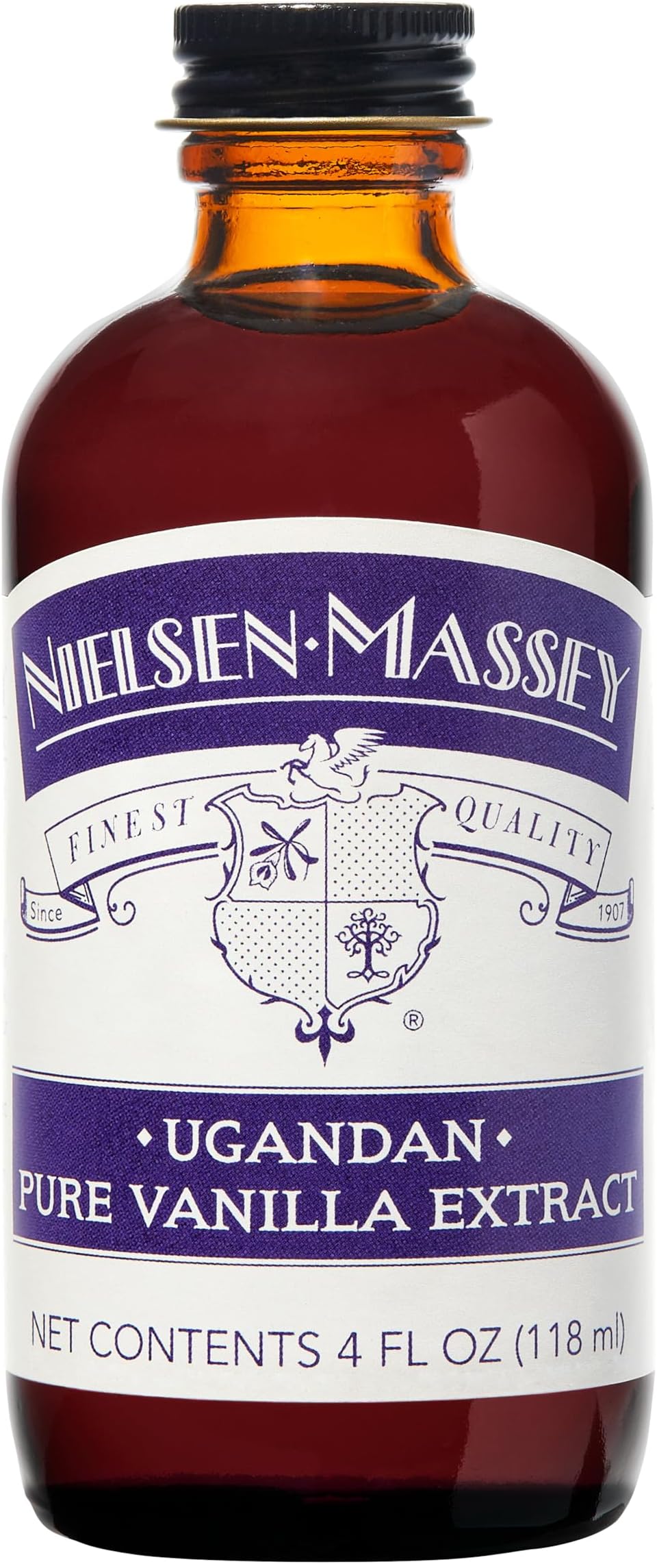 Ugandan Pure Vanilla Extract for Baking and Cooking, 4 Ounce Bottle