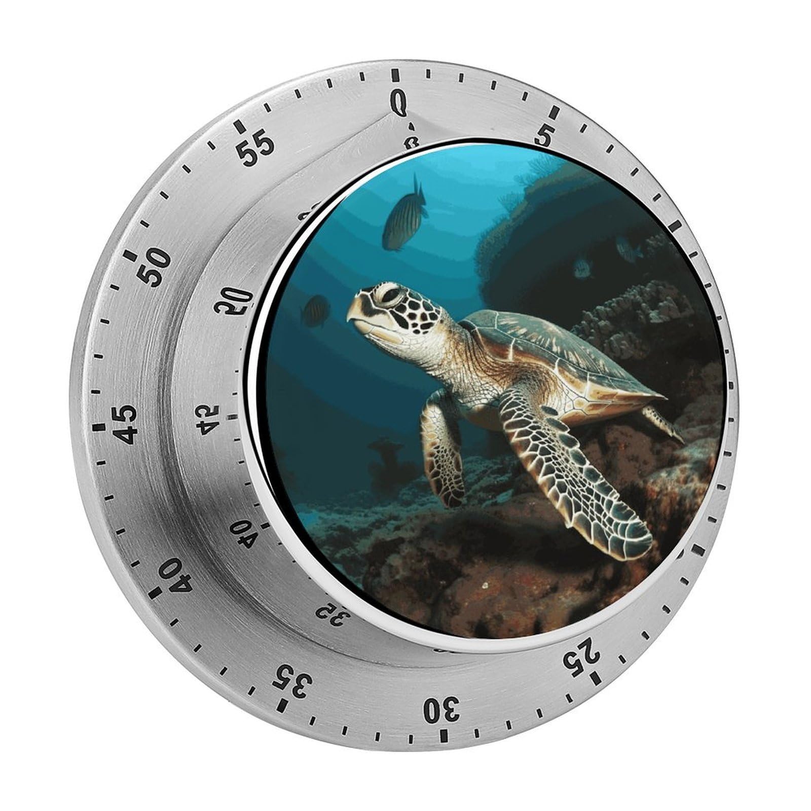 Adfgyerh Style Sea Turtle(1) Timer For Cooking, Kitchen Timer Magnetic No Batteries Required, Mechanical Timer With Loud Alarm, For Fitness Baking Exercise Oven