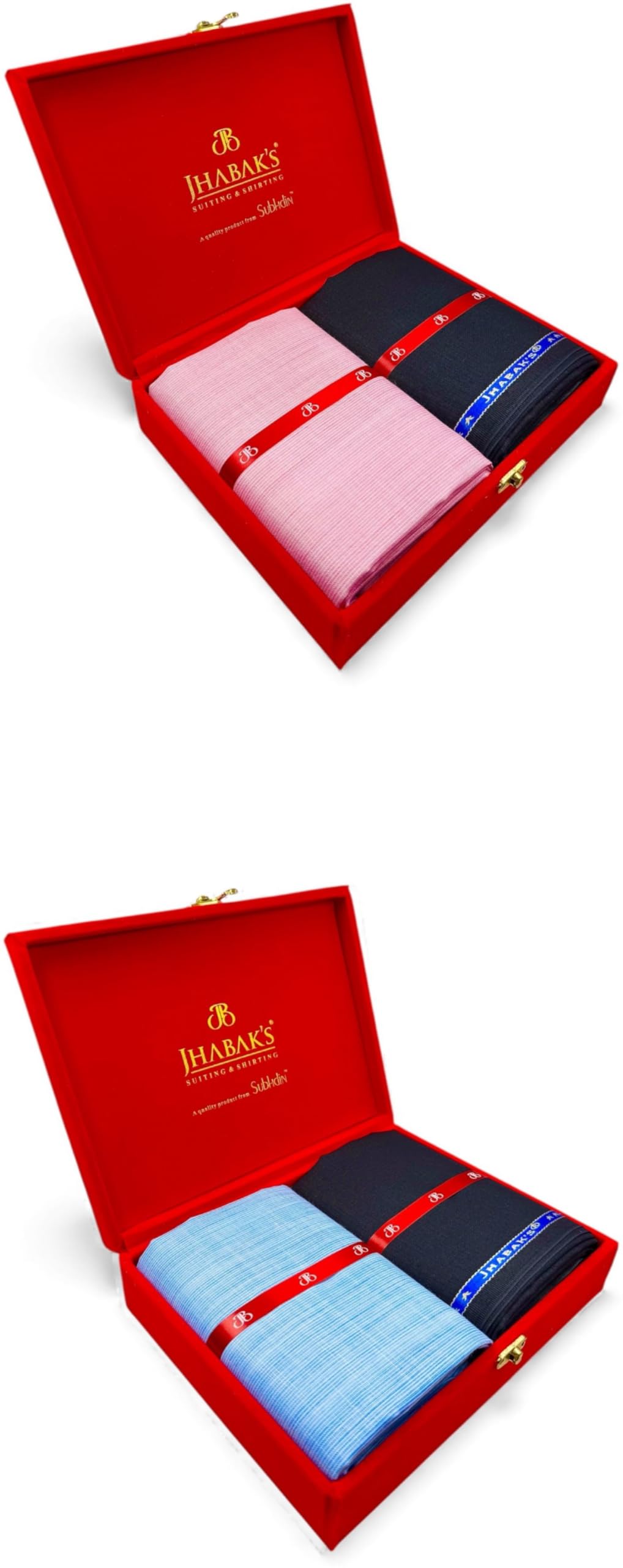 Unstitched Cotton Blend Solid Shirt & Trouser Fabric - 2.25 m Shirt Cloth - 1.20 m Pant Piece (Pack of 2 Velvet)