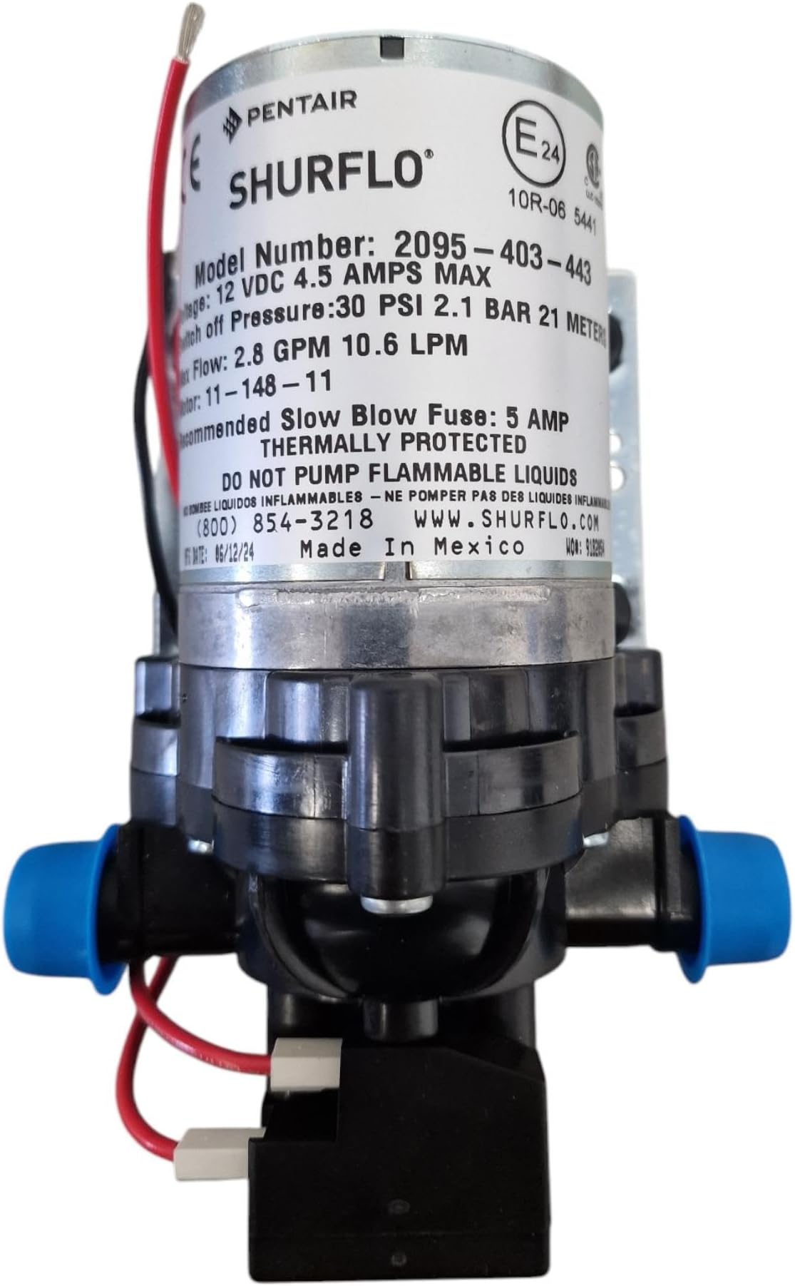 shurflo water pump with filter