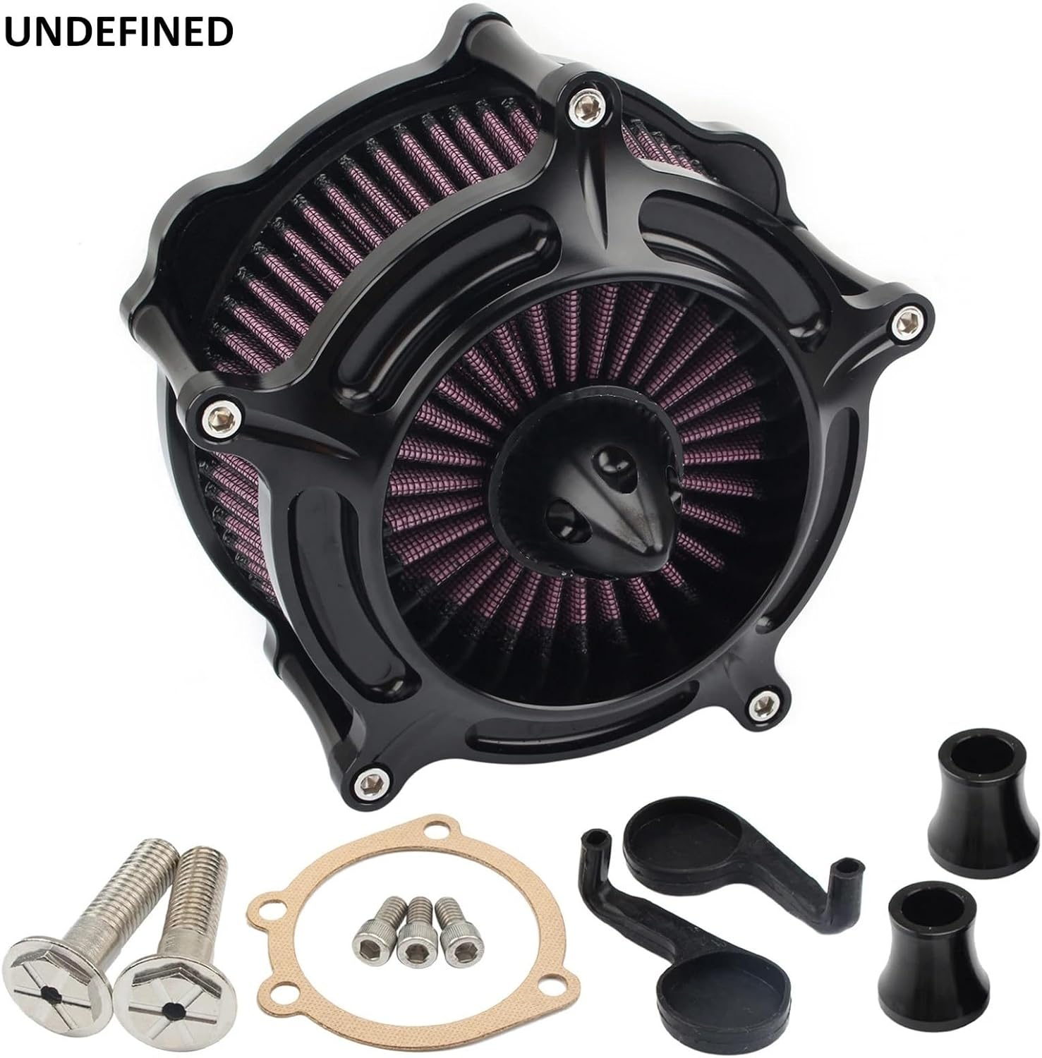 Air Filters Black Turbine Motorcycle Air Cleaner Intake Filter(G)