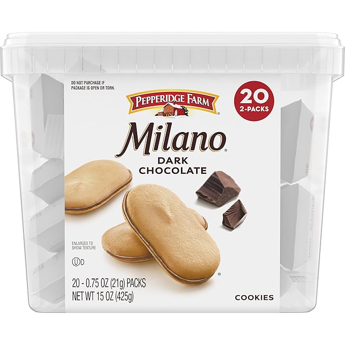 Pepperidge Farm Milano Cookies Chocolate Oscuro 20 Paquetes miniatura 6
