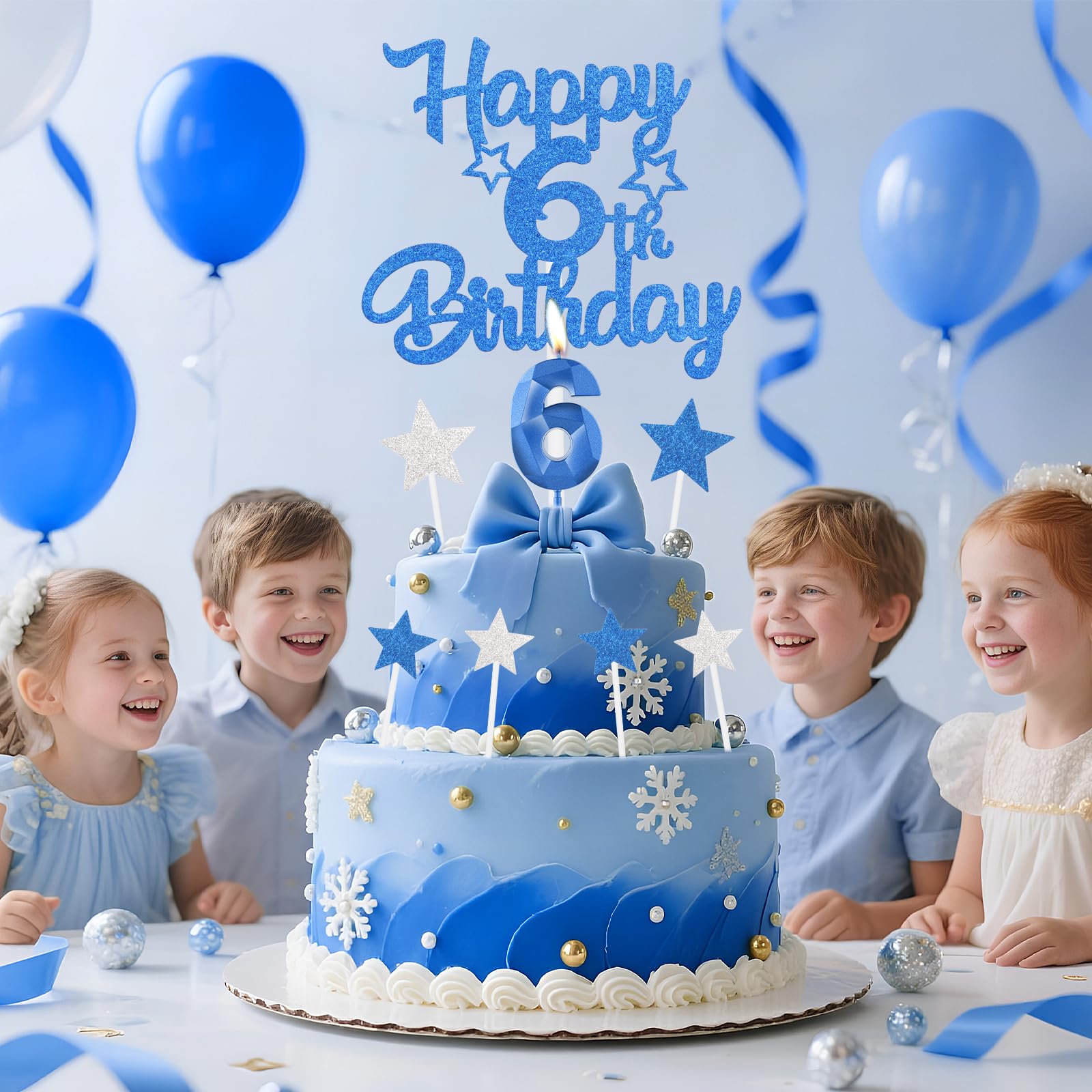 Königsblaue Cupcake-Topper Zum 35. Geburtstag – Glitzernd, Personalisiert Für Kuchen & Deko