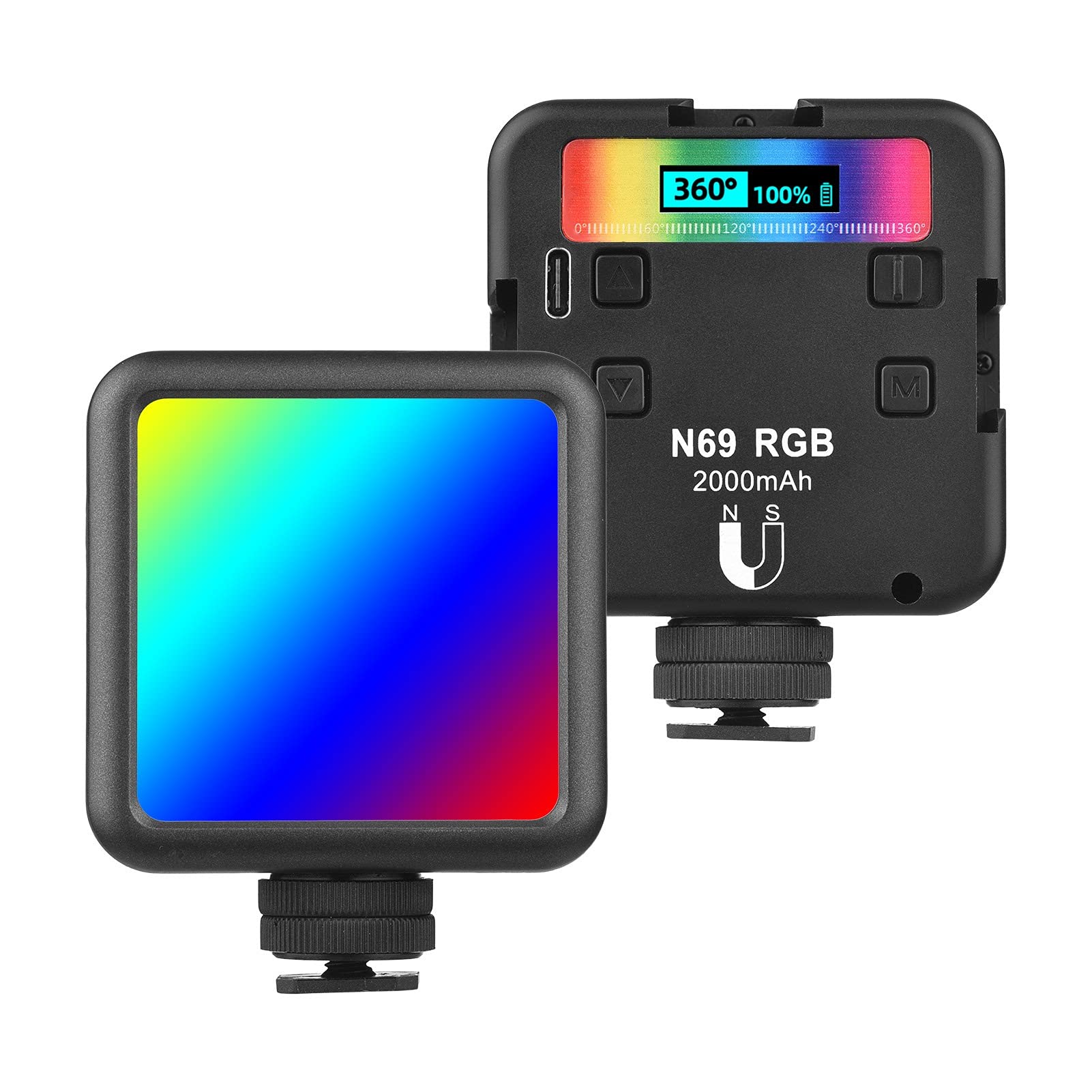 Amazon.com : Andoer N69 RGB LED Video Light Portable Photography
