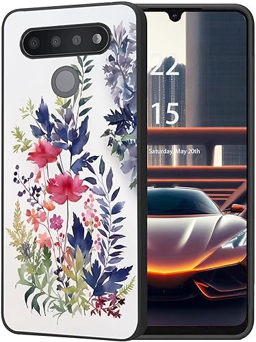 Miniatura 23 de Funda protectora duradera para LG Stylo 6 para LG Stylo 6 2020 6.8 pulgadas, diseño de hojas de aguacate
